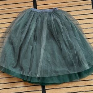 Elegant Green Tulle Skirt